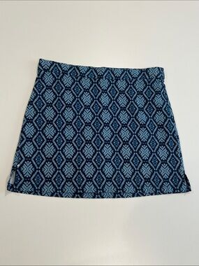 RAFAELLA Comfort NWOT Ladies SKORT Large L Athleisure Preppy Navy Blue Design 🪁🐟